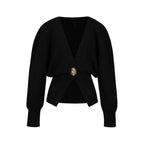 Strickjacke mit ungewöhnlichen Knopf