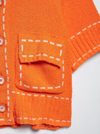 Strickjacke mit runden Hals