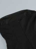 Gepunktetes Mesh-Kleid in A-Linie