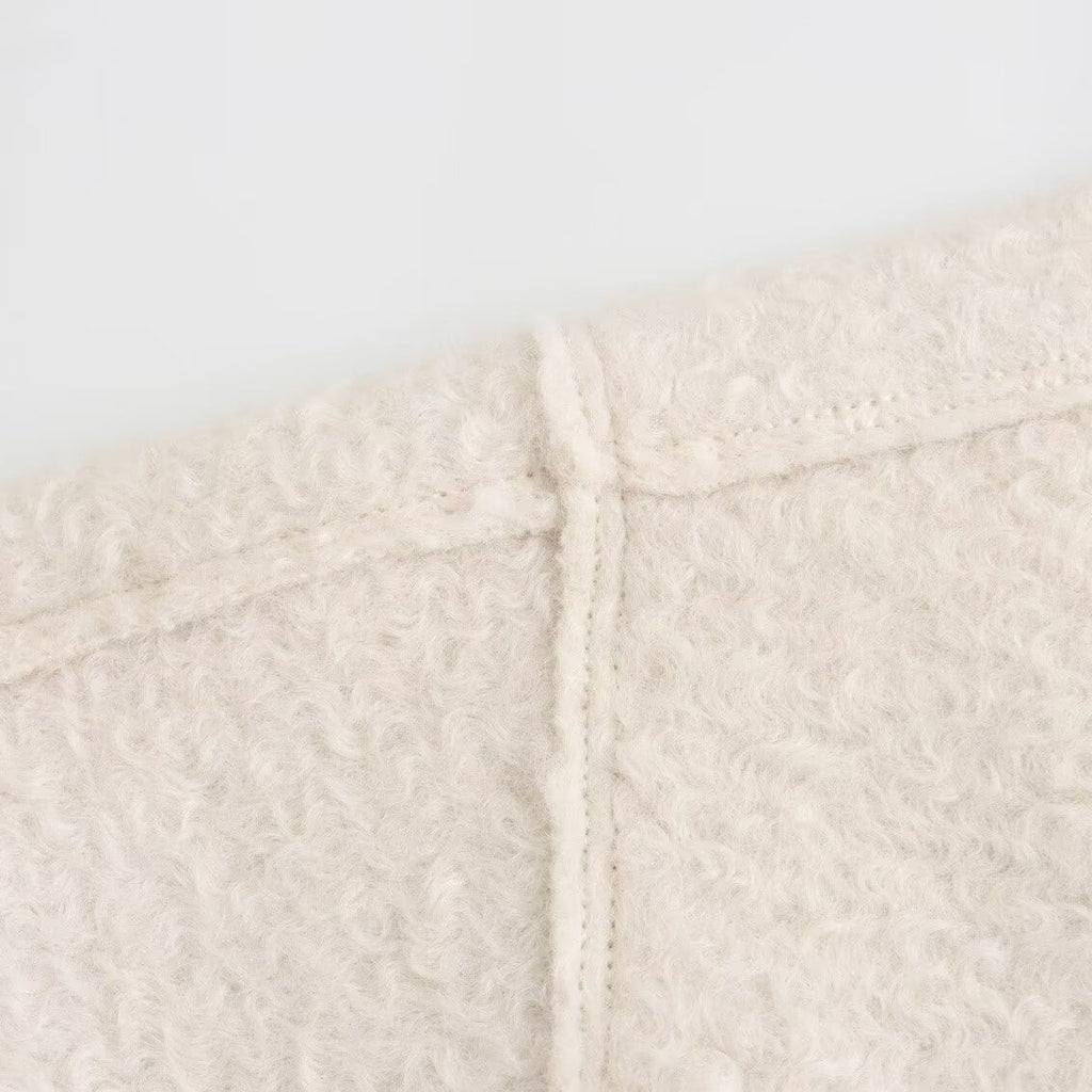 Lockeres Sweatshirt mit Stehkragen