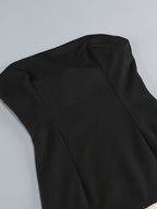 Gepunktetes Mesh-Kleid in A-Linie