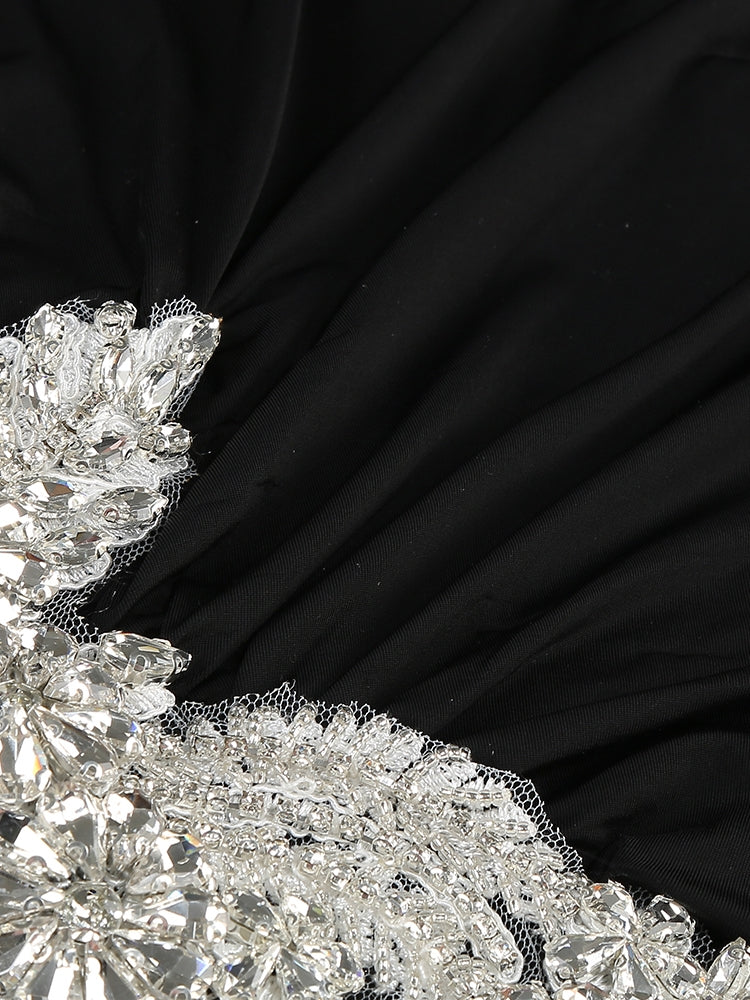 Mini-Bodycon-Kleid mit Spitze