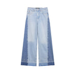 High-Waist Jeans mit Patchwork