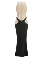 Paillettenkleid mit Kontrast-Details