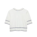 Strickjacke mit runden Hals