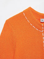 Strickjacke mit runden Hals