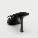 Elegante High-Heel-Sandalen mit Schleifendetail