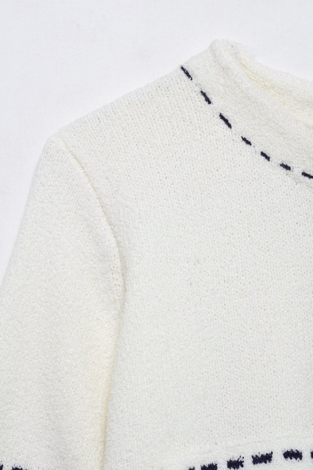 Strickjacke mit runden Hals