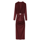 Midi-Partykleid mit V-Ausschnitt