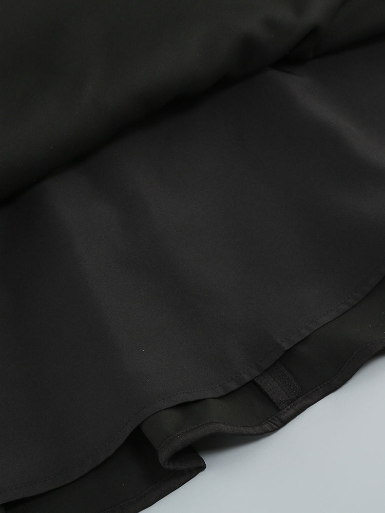 Rotes A-Linien-Kleid mit Kristall