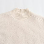 Lockeres Sweatshirt mit Stehkragen