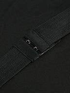 Gepunktetes Mesh-Kleid in A-Linie