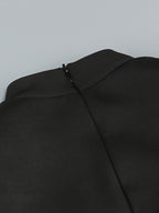 Rotes A-Linien-Kleid mit Kristall