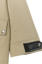 Zweireihiger Patchwork-Maxi-Mantel