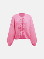 Eleganter Damen-Strickjackenpullover