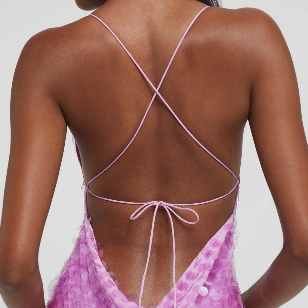 Abendkleid mit Pailletten-Applikation