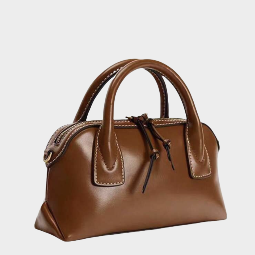 Kompakte Kunstleder-Handtasche