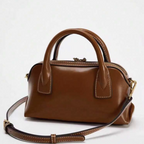 Kompakte Kunstleder-Handtasche