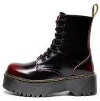 Damen-Motorradstiefeletten mit dicker Sohle